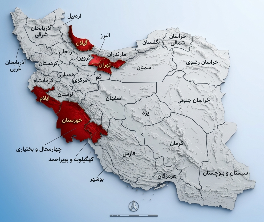 نقشه دفاتر و شعب ایمن تردد در ایران